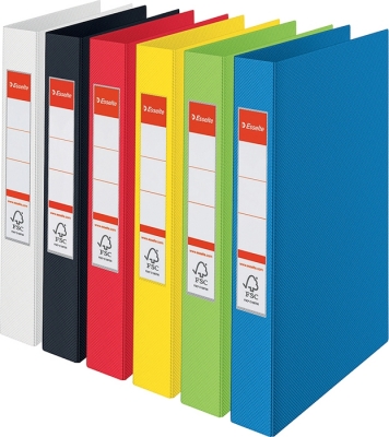 Caiet mecanic  VIVIDA, PP/PP, partial reciclat, certificare FSC, A4, mecanism 4RR, inel 25 mm, Esselte